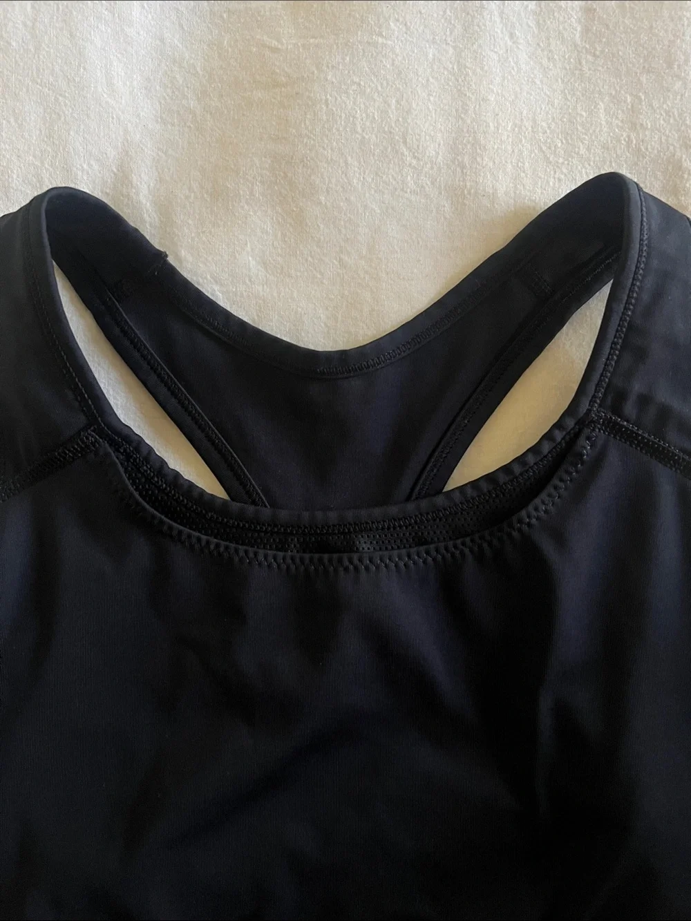Nike Black Sports Bra with White Swoosh